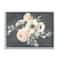 Stupell Industries Rose Anemones Flowers Chalk Pink Black Design Framed Wall Art